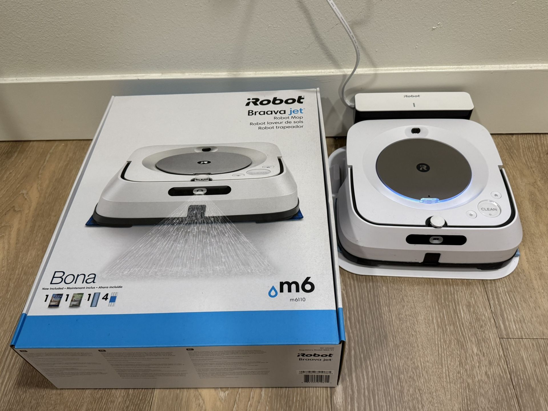 iRobot Braava Jet M6 (6110) Ultimate Robot Mop- Wi-Fi Connected  