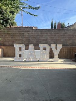 Baby Wooden Marquee Letters 