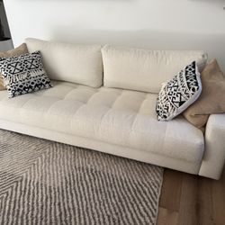 CB2 Boucle Sleeper Sofa 