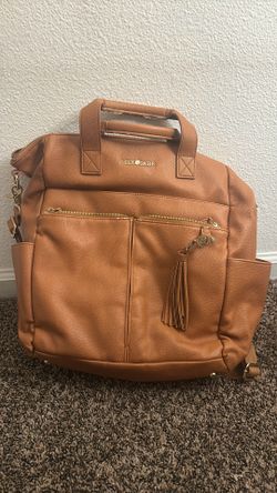 Lily Jade brown diaper bag backpack tote