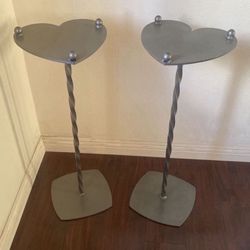 1 pc Metal Side Table Display Plant Stand 11” W x 32” H Heavy duty 