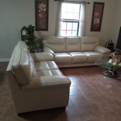 Sofas And  Glass Table