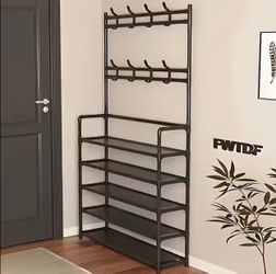 Shoes and coat rack