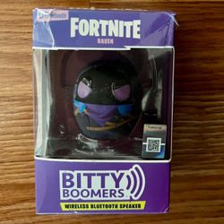 Bitty Boomers Wireless Bluetooth Speaker Fortnite Raven