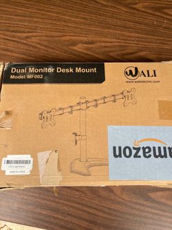Wali dual monitor desk mount