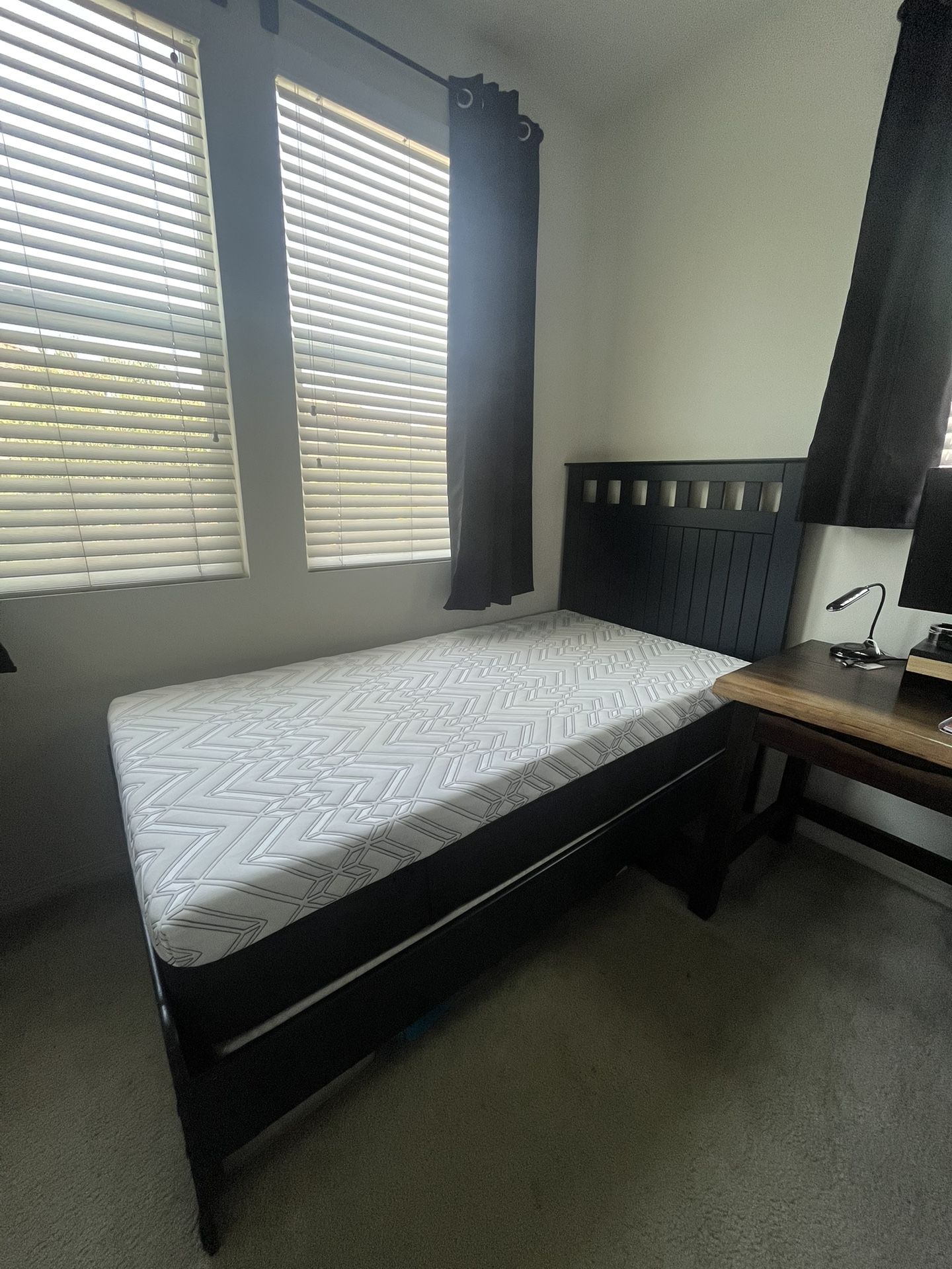 COSTCO Twin Mattress and Bed Frame