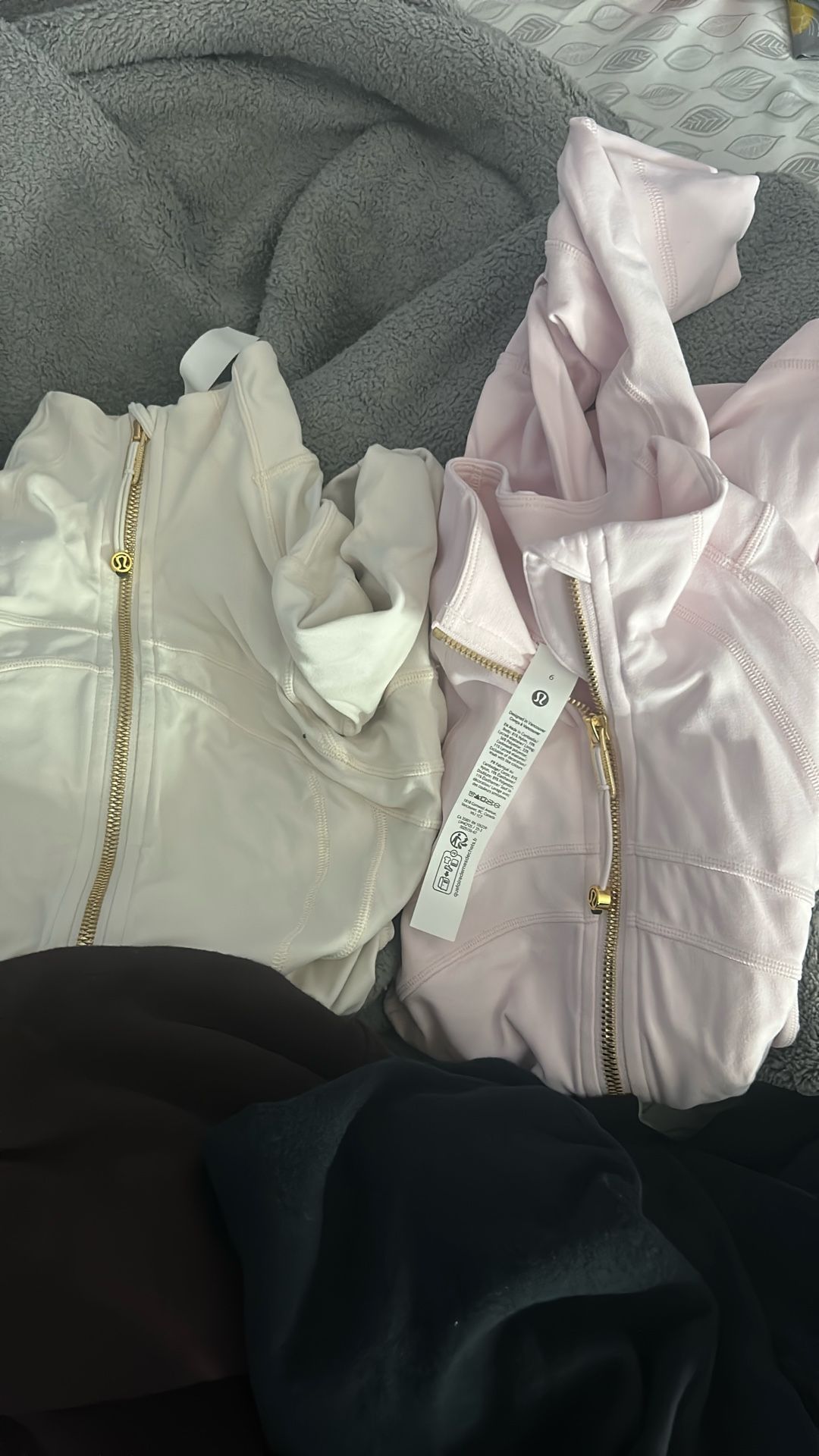 2 Lululemon define jackets pink and white
