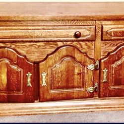 Vintage Credenza Cabinet Good Condition Real Wood