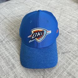 New Era NBA Basketball Oklahoma City OKC Thunder Blue Athletic Fitted Hat S/M