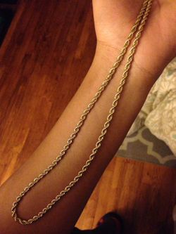 Gold Plated Stainless Steel Rope Chain