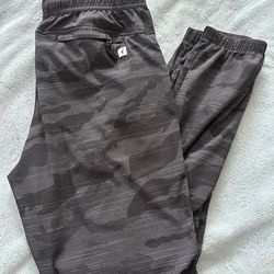 Toes On The Nose Avalon Athletic Pants Men's Joggers M Black CAMO With Pockets
