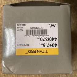 New Titan Pro Run Capacitor 40+7.5 Mfd 440/37