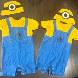 Universal Studios Minions Baby Costumes - New, Never Worn!