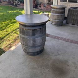 Wine Barrel Tables