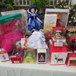 Collectables!! Hallmark Ornaments And Disney Dolls! 