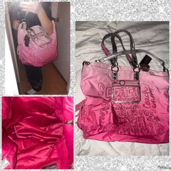 Large Sparkly Coach Purse Like New $110