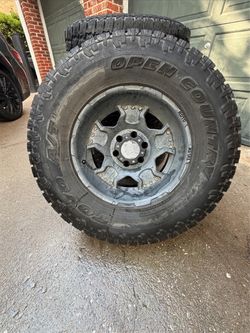 4 Toyo All Terrain Tires 17x34 - Wheels Included!! + Unused Spare Truck Tire