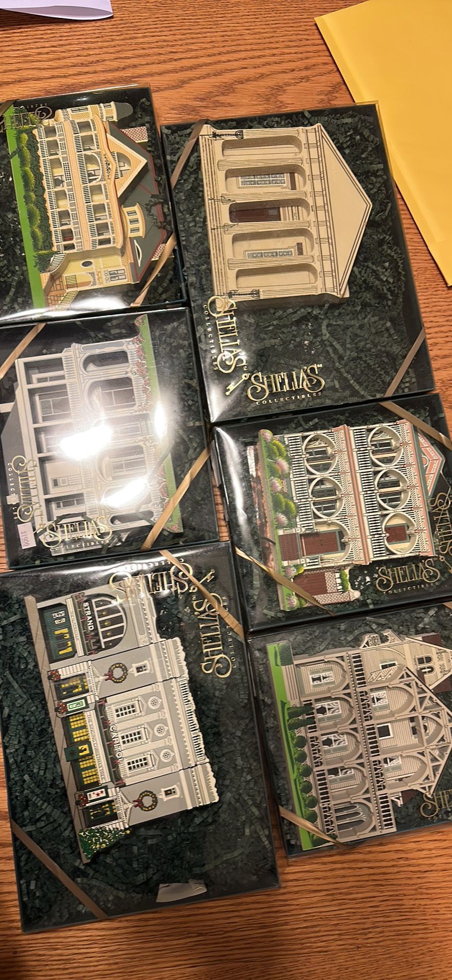 Vintage Shelia's Collectible House Lot of 6 Pcs 1990’s VICTORIAN MANSIONS