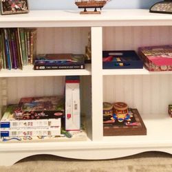White Beadboard Crate & Kids Bookcase 