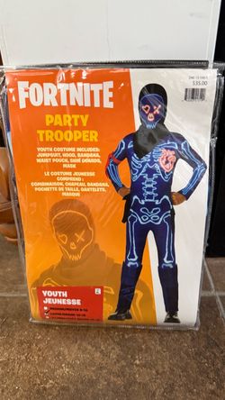 Fortnite Party Trooper Youth Costume Large