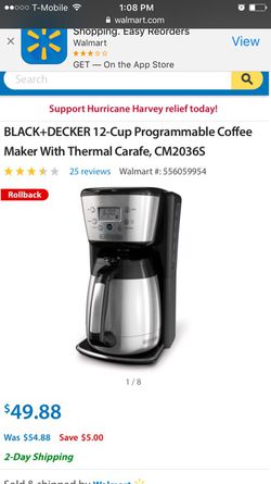 $25 coffee maker thermal carafe