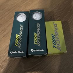 TaylorMade Golf Tour Response Pelican Hill Stamped White 8 Balls 