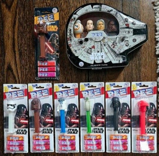 All New Unopened Pez Dispenser/Pez Candy Star Wars Themed Collection Lot