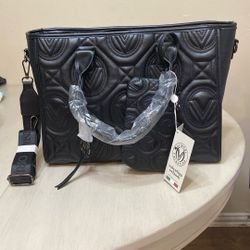 “Valentino Orlandi” Black Tote 