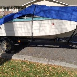 Boat/Trailer W 55hp Outboard 