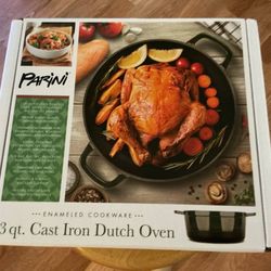 Brand New 3 Quart Cast Iron Dutch Oven