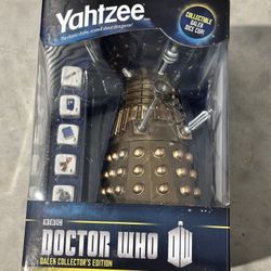 BBC Doctor Who Yahtzee Collectors Edition Game Dalek Dice Cup