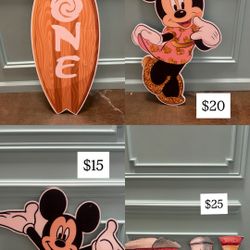 mickey and minnie props 
