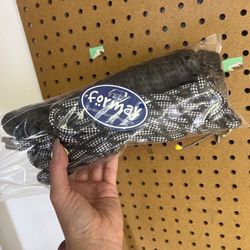 Formay Braided Noseband Rope Halter with 8 Foot Lead black  new with tags 