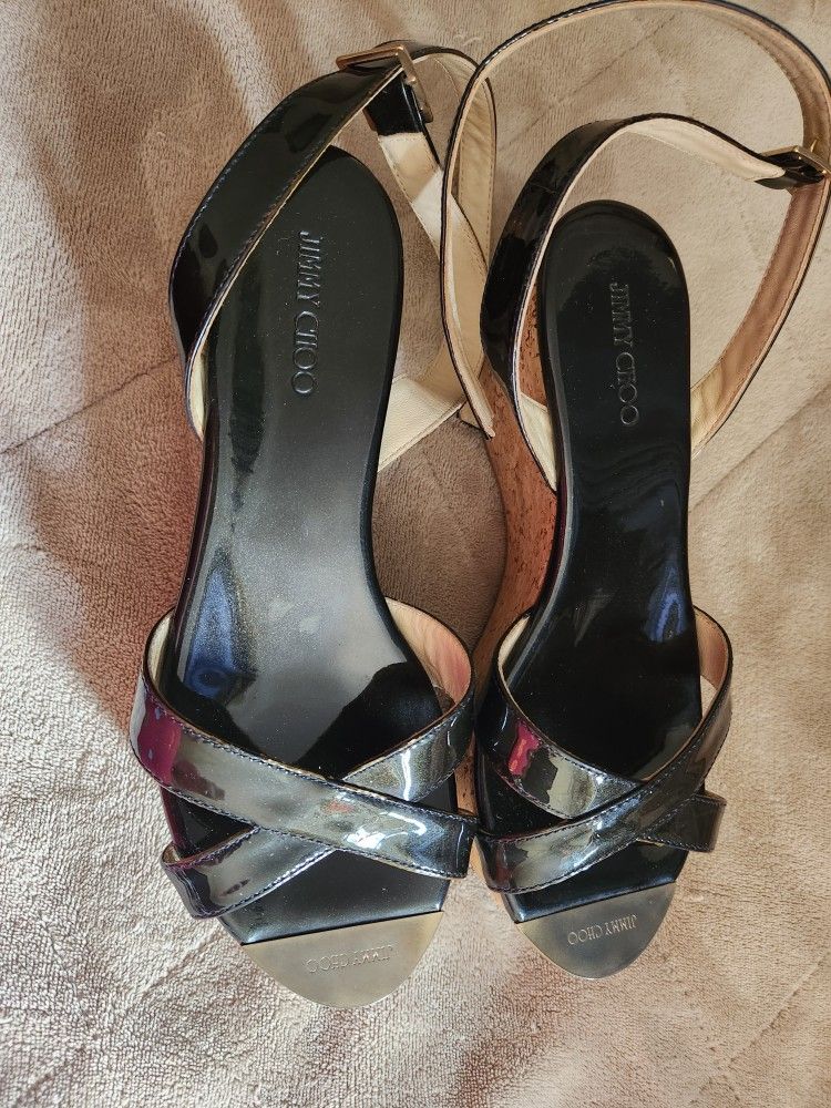 AUTHENTIC/Real JIMMY Choo Wedges Size 8