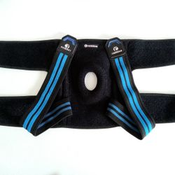 New Knee Brace Stabilizer Support Compression Guard XL Adjustable Straps Gel Pad