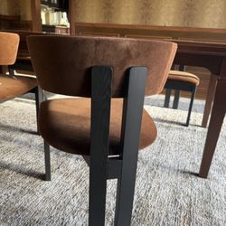 10 Arhaus Rodin Dining Chairs like new