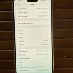 iPhone 15 Pro Max 256gb Unlock 