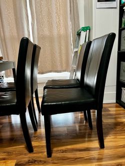 IKEA Faux Leather Chairs