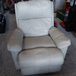 Leather rocker recliner