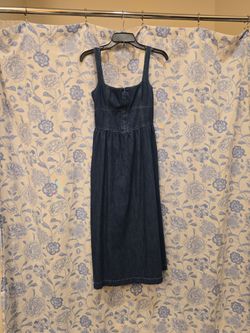 S denim blue dress
