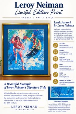 Artwork. Leroy Neiman-  Glass Framed