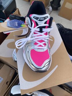 ASICS Running Sneakers Pink Silver Black