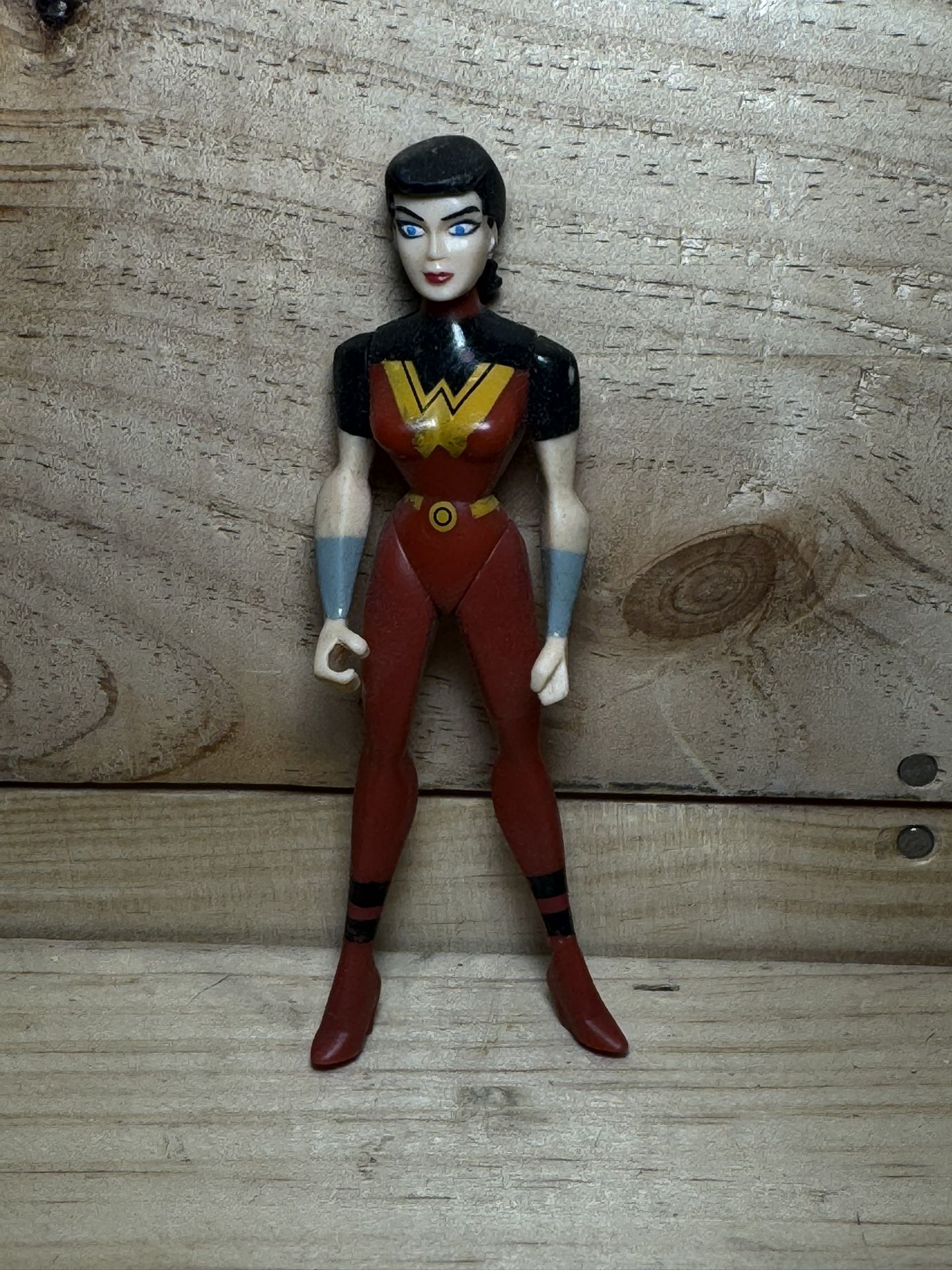 2005 Red Justice Lords Wonder Woman 4" Action Figure DC Comics #scrappy