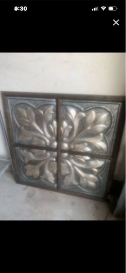 Modern wood & galvanized frame