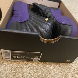 Jordan 12s Purple & Black 