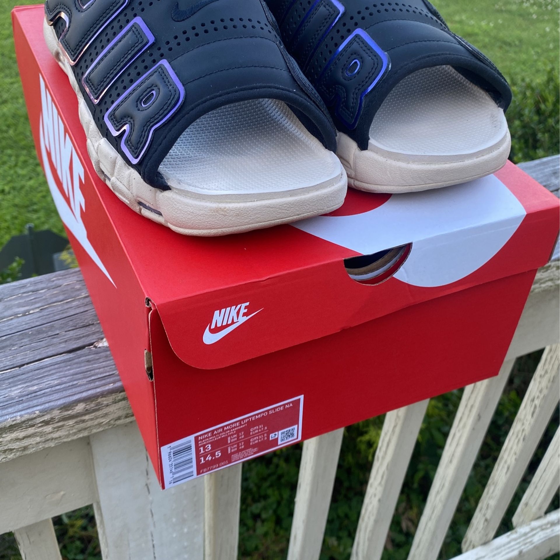 Slides Nike Uptempo Mens Size 13 Air Uptempo Nike Slides (Size 13)