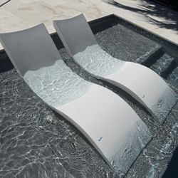 Two Ledgelounger Pool Chaises 