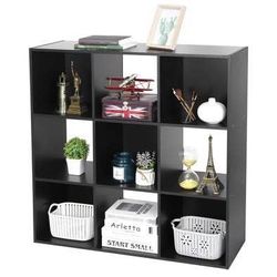 Free 🎁 with purchase New 9 Cube Storage Shelf Organizer Display 5 Removable Back Panels Black