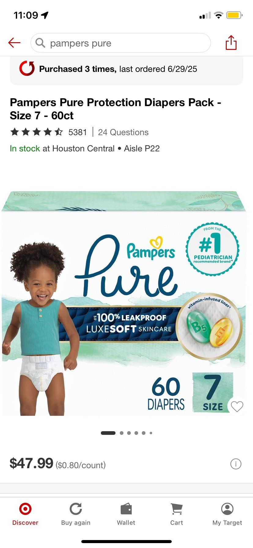 Pampers Diapers 