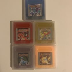 Lot Of 5 Pokémon Games. 